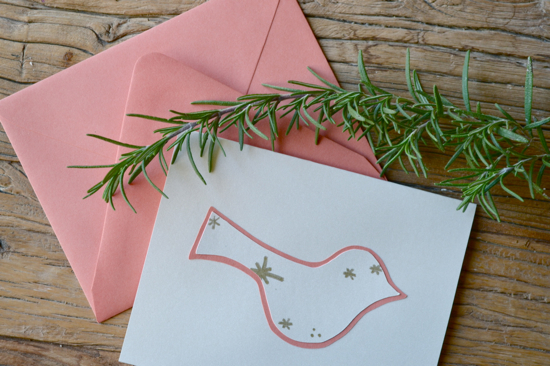 Starry Birdie Christmas Cards // The Lovely Bee