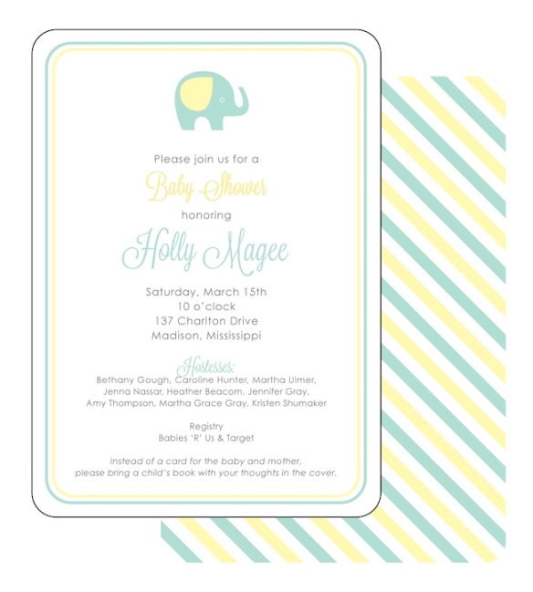 Green and Yellow Baby Shower Ideas