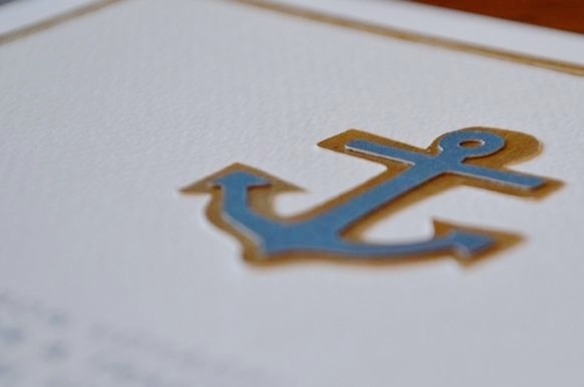 Anchor Bridal Shower Invitation by The Lovely Bee Paper Co. // THE HIVE