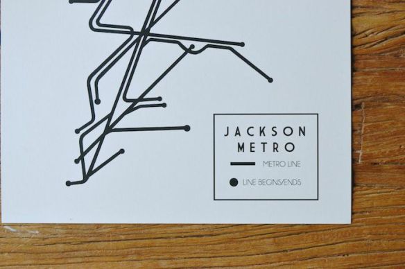 Jackson Metro posters by The Lovely Bee for Arco Avenue