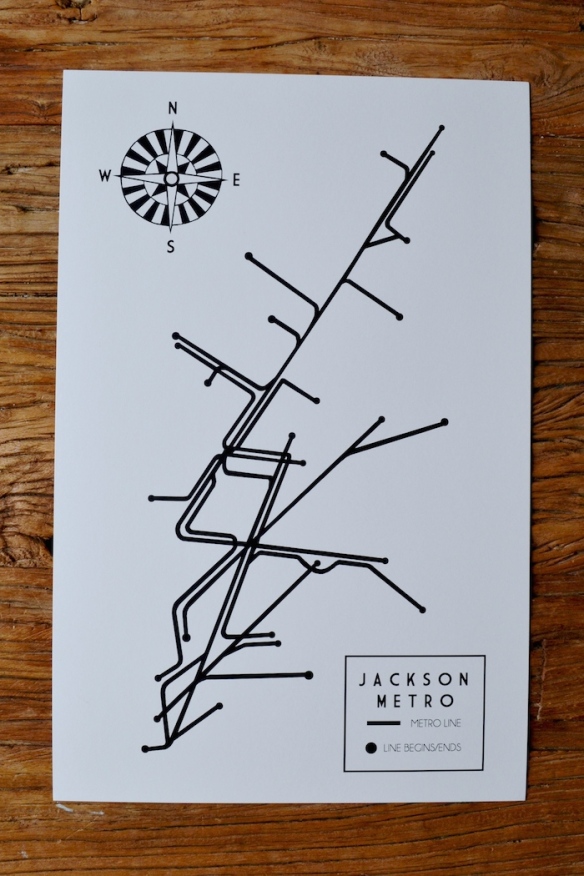 Jackson Metro posters by The Lovely Bee for Arco Avenue